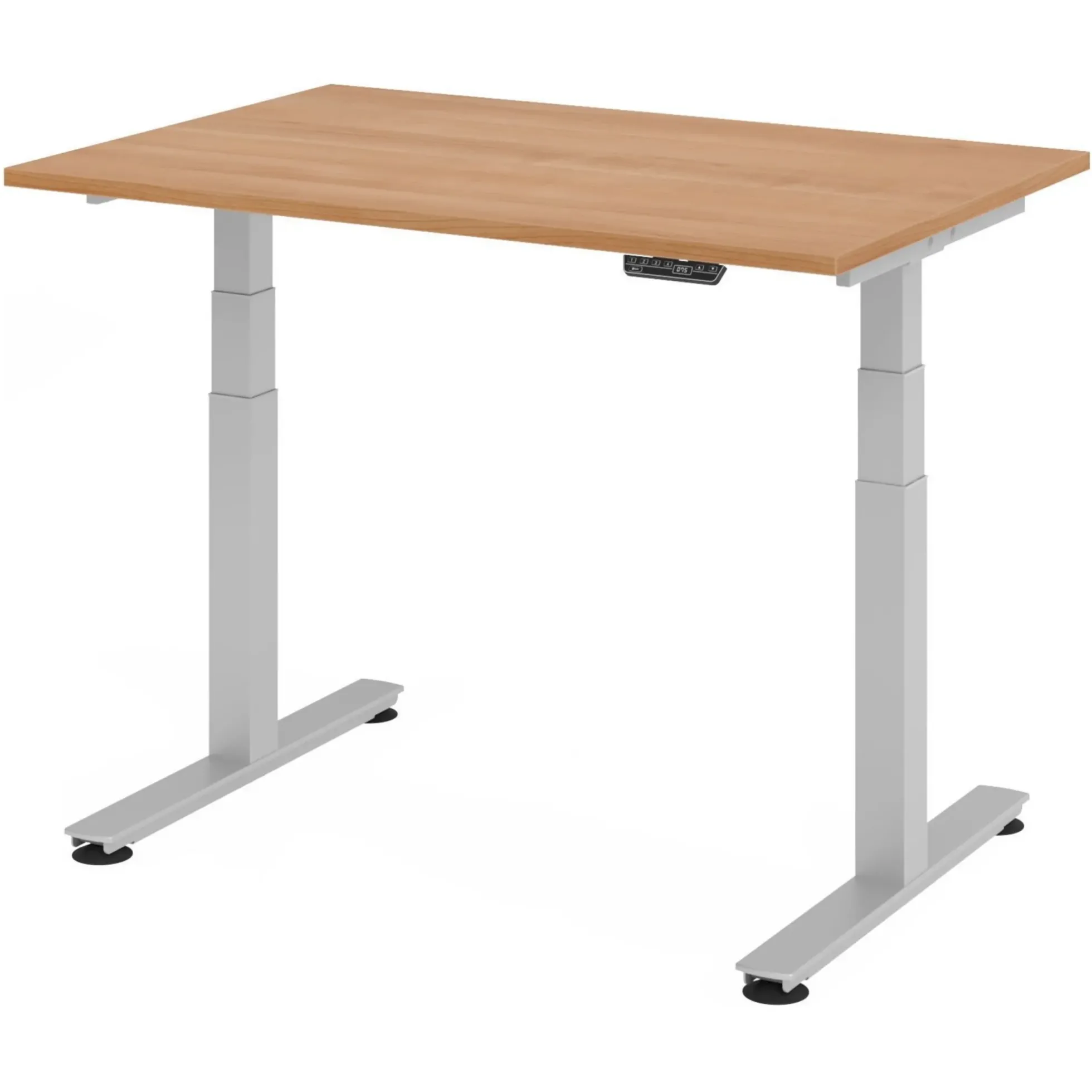 XDSM 12 S | Schreibtisch 120 x 80 elektrisch höhenverstellbar Nussbaum