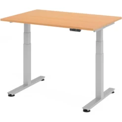 XDSM 12 S | Schreibtisch 120 x 80 elektrisch höhenverstellbar Buche