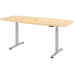 XDSM 22 S | Schreibtisch 220 x 103 elektrisch höhenverstellbar Ahorn
