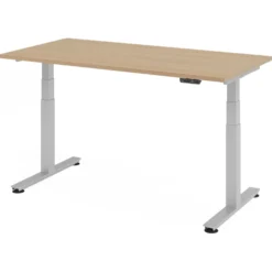 XDSM 16 S | Schreibtisch 160 x 80 elektrisch höhenverstellbar Eiche