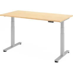 XDSM 16 S | Schreibtisch 160 x 80 elektrisch höhenverstellbar Ahorn