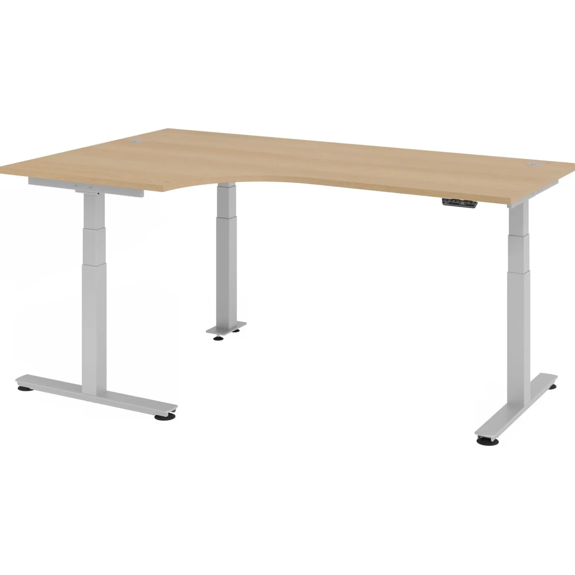XDSM 82 S | Schreibtisch 200 x 120 elektrisch höhenverstellbar Eiche