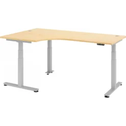 XDSM 82 S | Schreibtisch 200 x 120 elektrisch höhenverstellbar Ahorn
