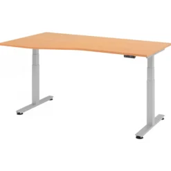 XDSM 18 S | Schreibtisch 180 x 100 elektrisch höhenverstellbar Buche