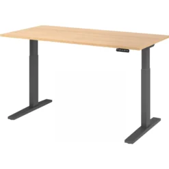 XMKA 16 G | Schreibtisch 160 x 80 elektrisch höhenverstellbar Eiche