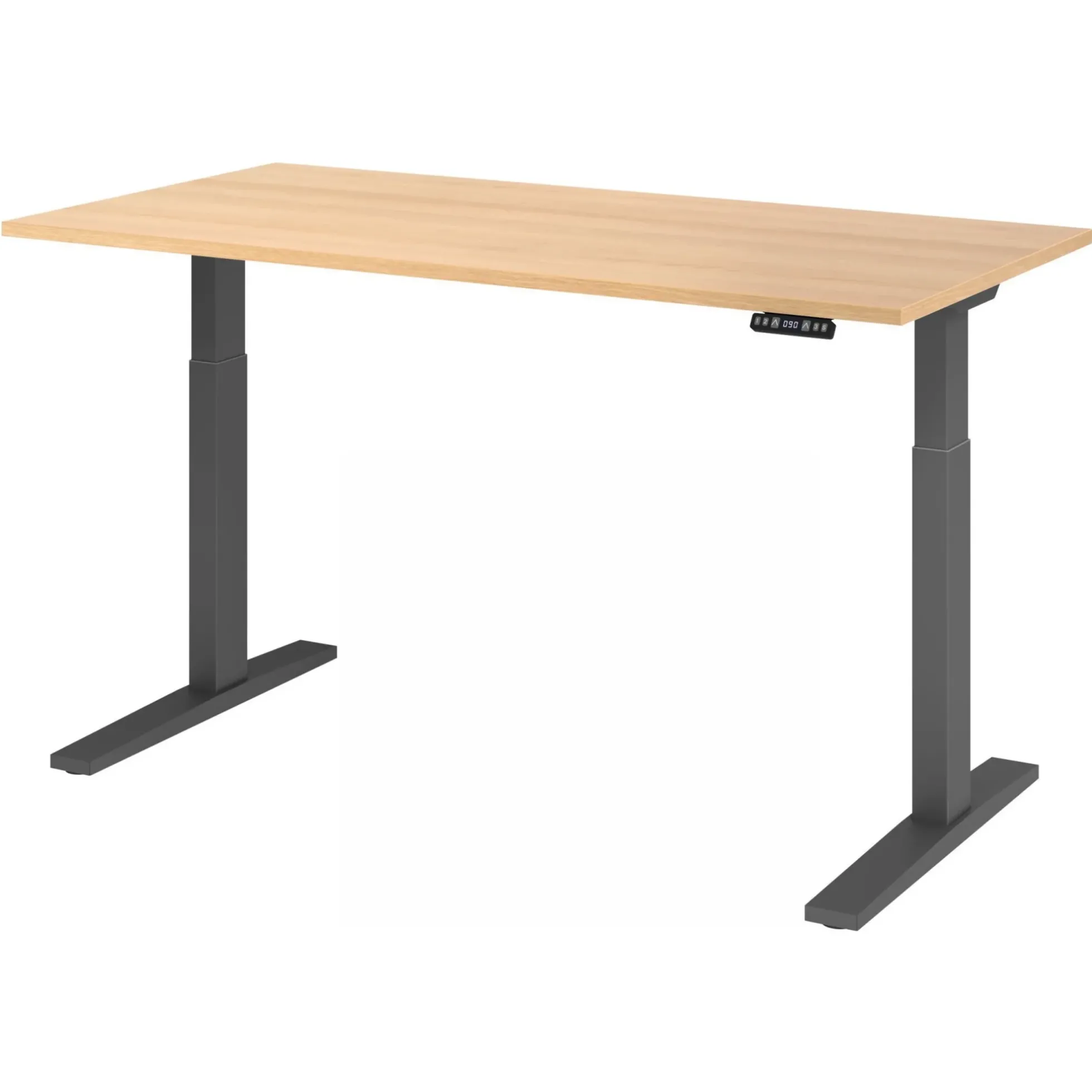 XMKA 16 G | Schreibtisch 160 x 80 elektrisch höhenverstellbar Eiche