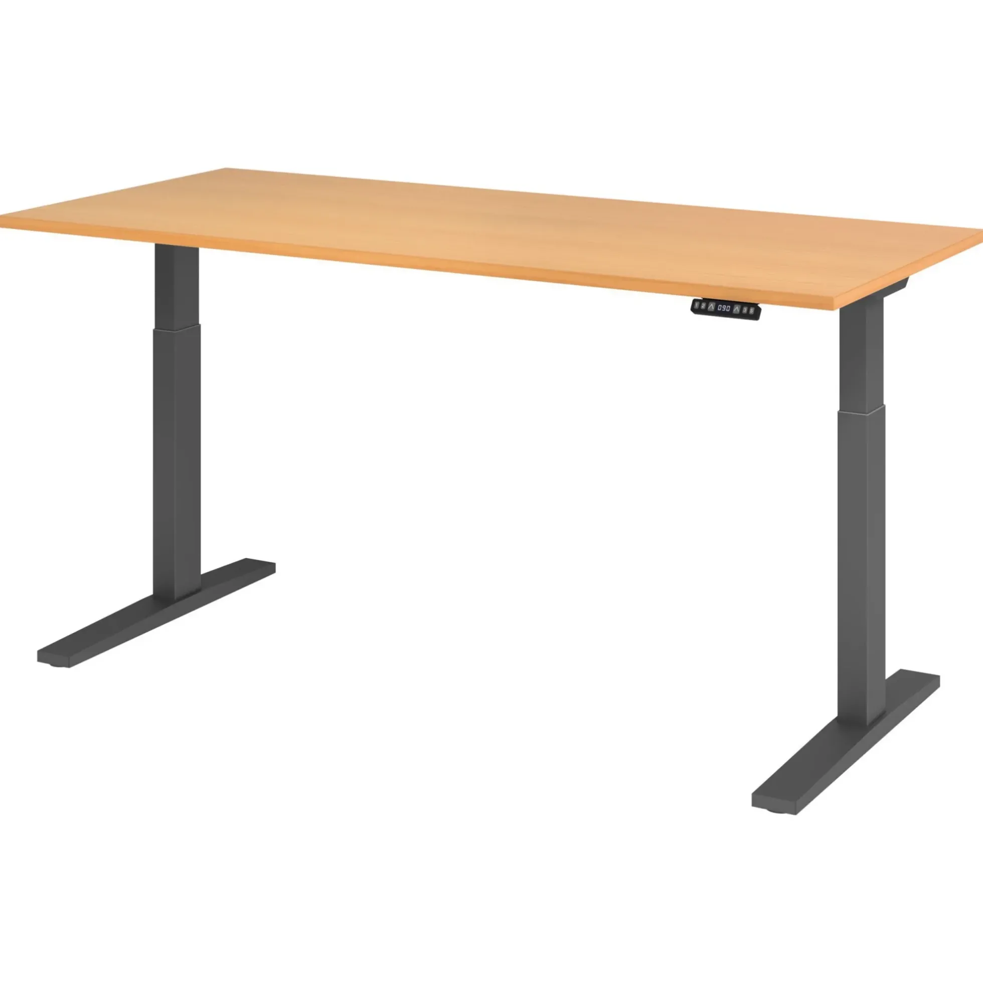 XMKA 19 G | Schreibtisch 180 x 80 elektrisch höhenverstellbar Buche