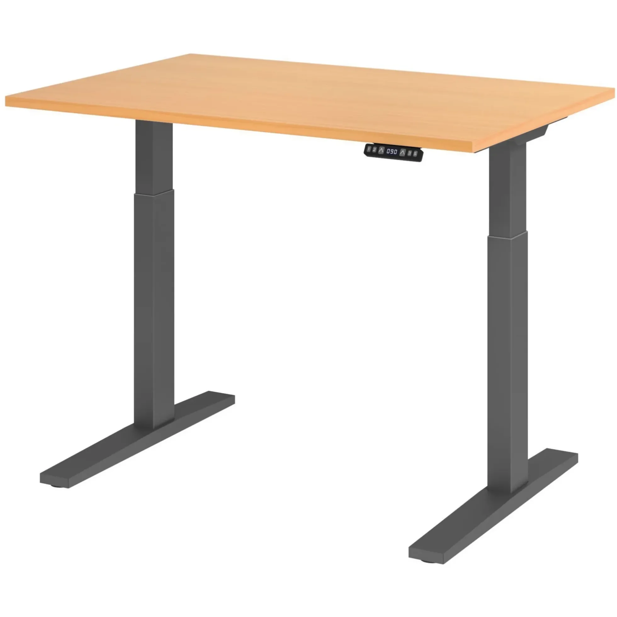 XMKA 12 G | Schreibtisch 120 x 80 elektrisch höhenverstellbar Buche