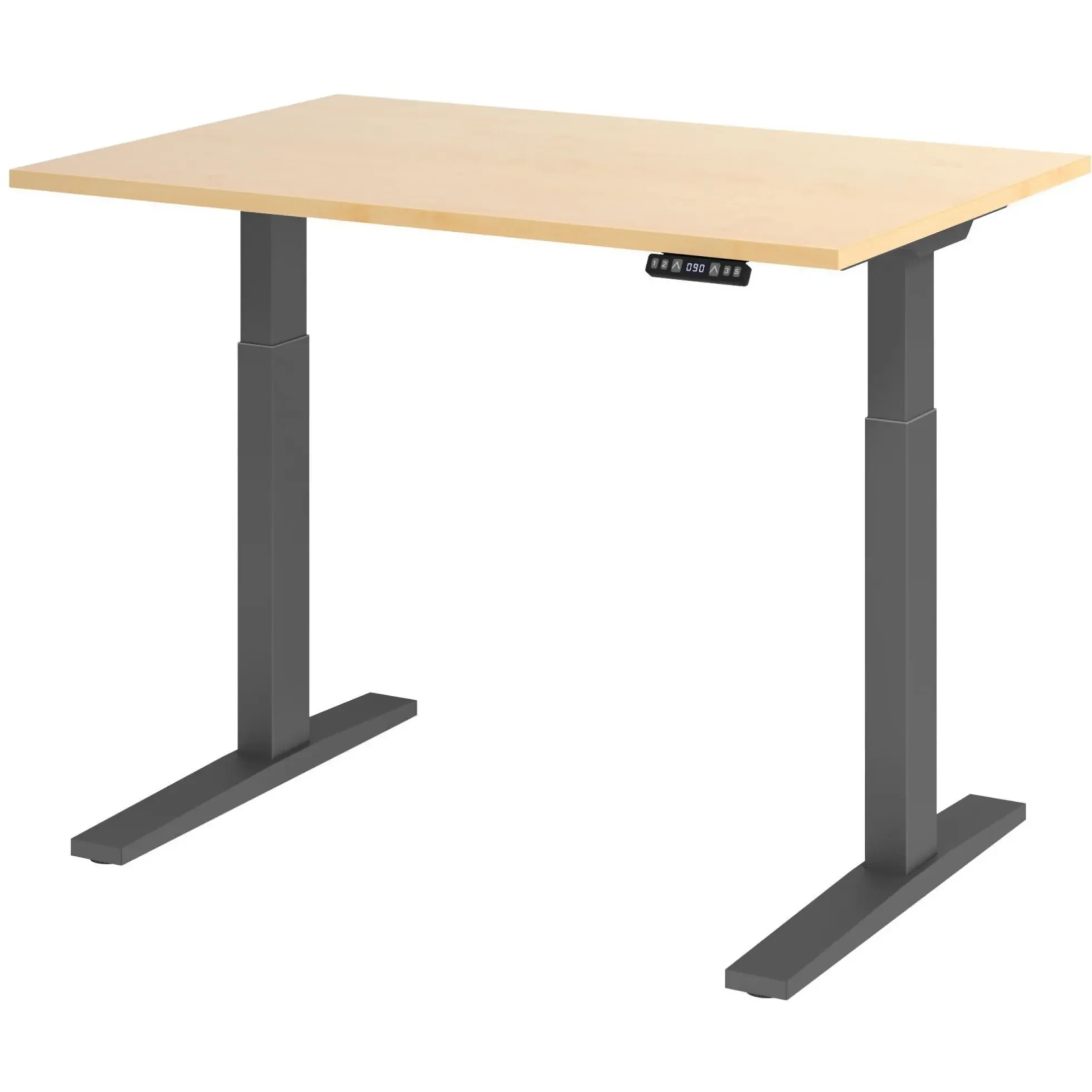 XMKA 12 G | Schreibtisch 120 x 80 elektrisch höhenverstellbar Ahorn