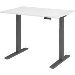 XMKA 12 G | Schreibtisch 120 x 80 elektrisch höhenverstellbar Weiß