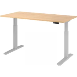 XMKA 16 S | Schreibtisch 160 x 80 elektrisch höhenverstellbar Eiche