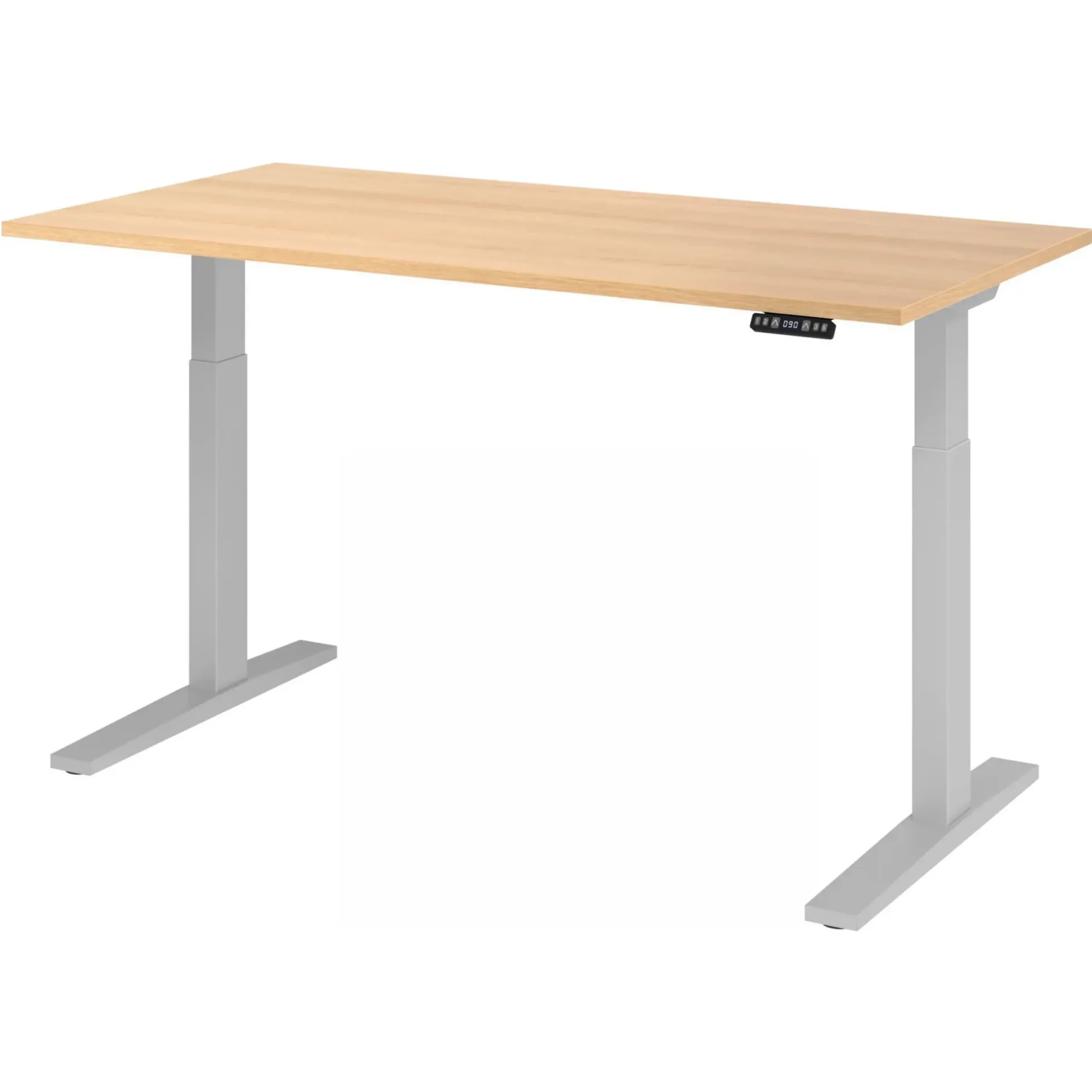 XMKA 16 S | Schreibtisch 160 x 80 elektrisch höhenverstellbar Eiche