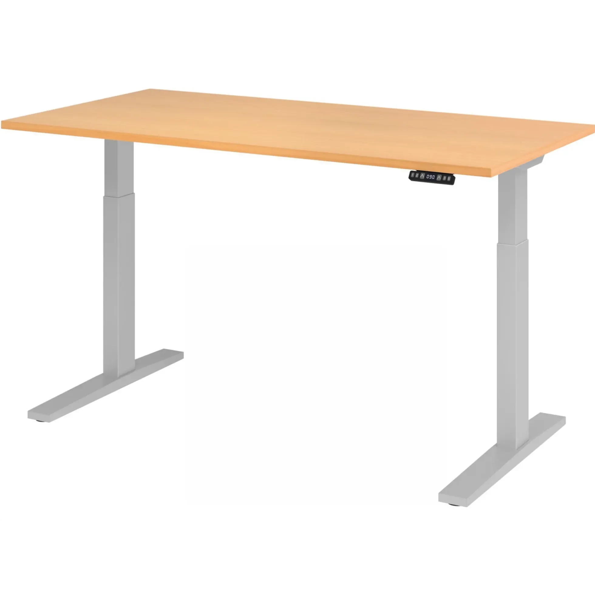 XMKA 16 S | Schreibtisch 160 x 80 elektrisch höhenverstellbar Buche