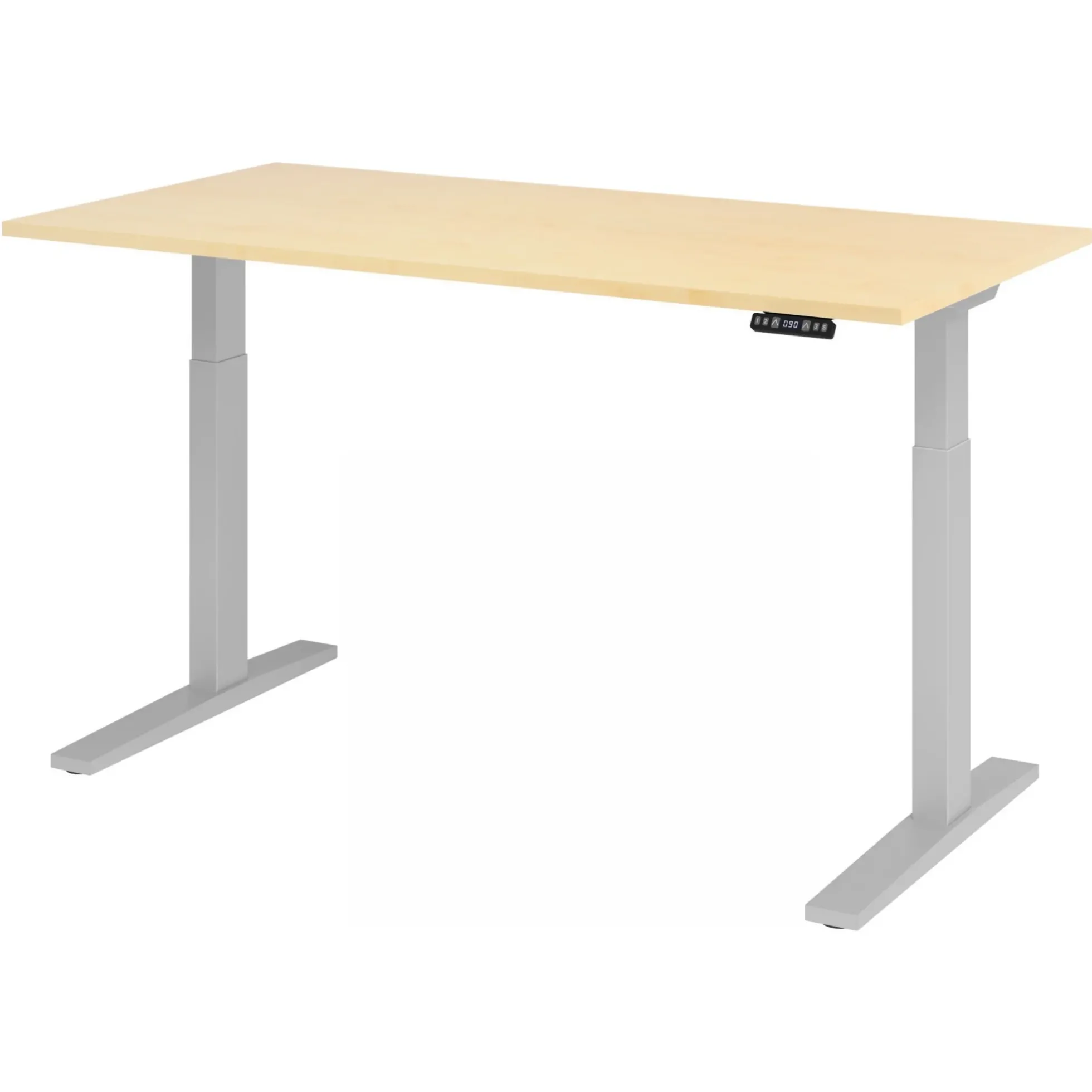 XMKA 16 S | Schreibtisch 160 x 80 elektrisch höhenverstellbar Ahorn