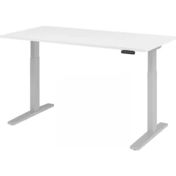 XMKA 16 S | Schreibtisch 160 x 80 elektrisch höhenverstellbar Weiß