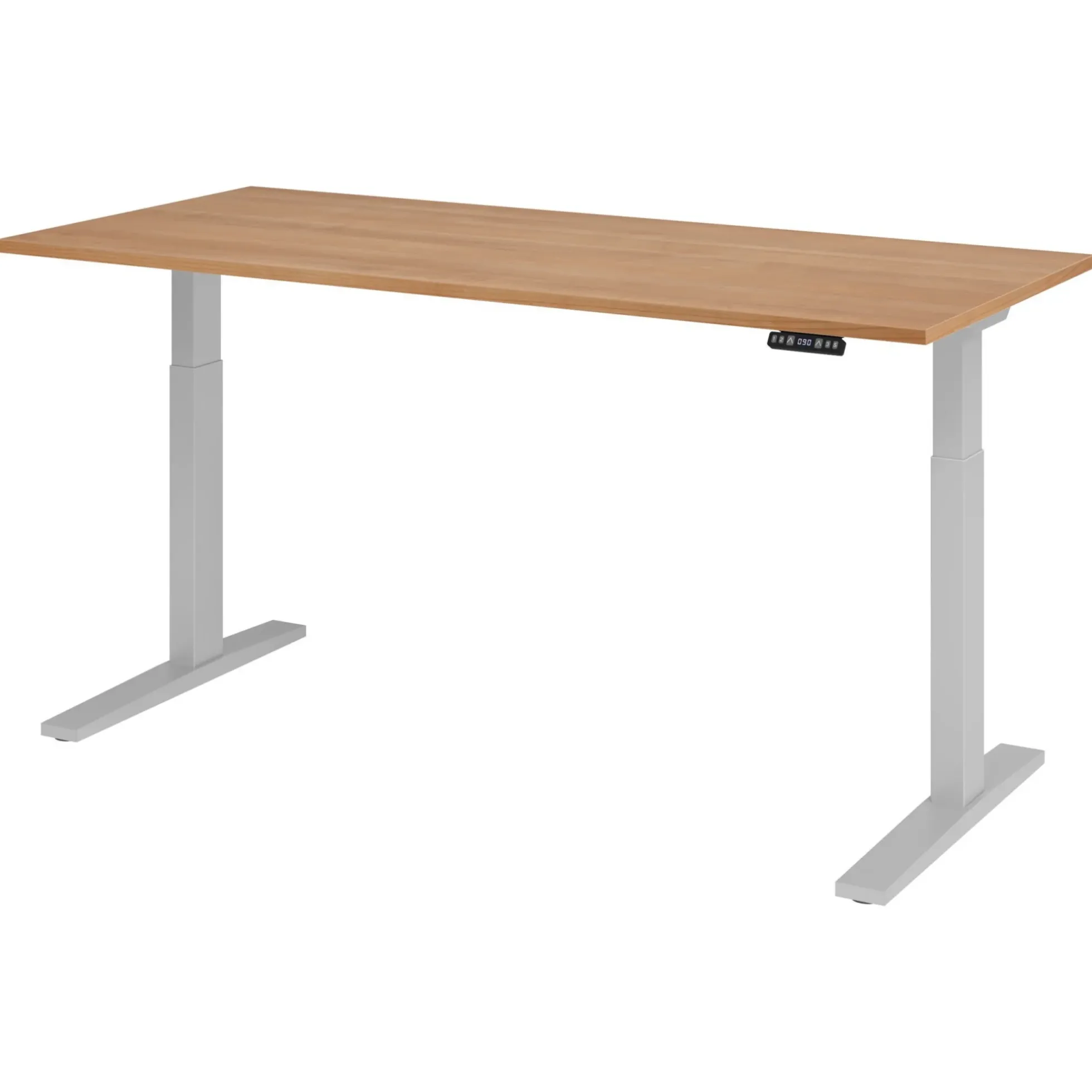 XMKA 19 S | Schreibtisch 180 x 80 elektrisch höhenverstellbar Nussbaum