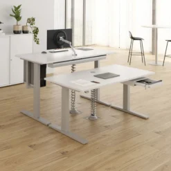 XMKA 19 S | Schreibtisch 180 x 80 elektrisch höhenverstellbar Weiß