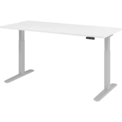 XMKA 19 S | Schreibtisch 180 x 80 elektrisch höhenverstellbar Weiß