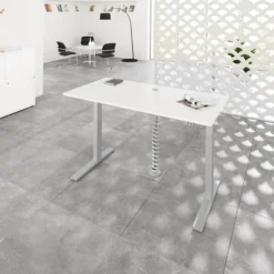 XMKA 19 S | Schreibtisch 180 x 80 elektrisch höhenverstellbar Weiß