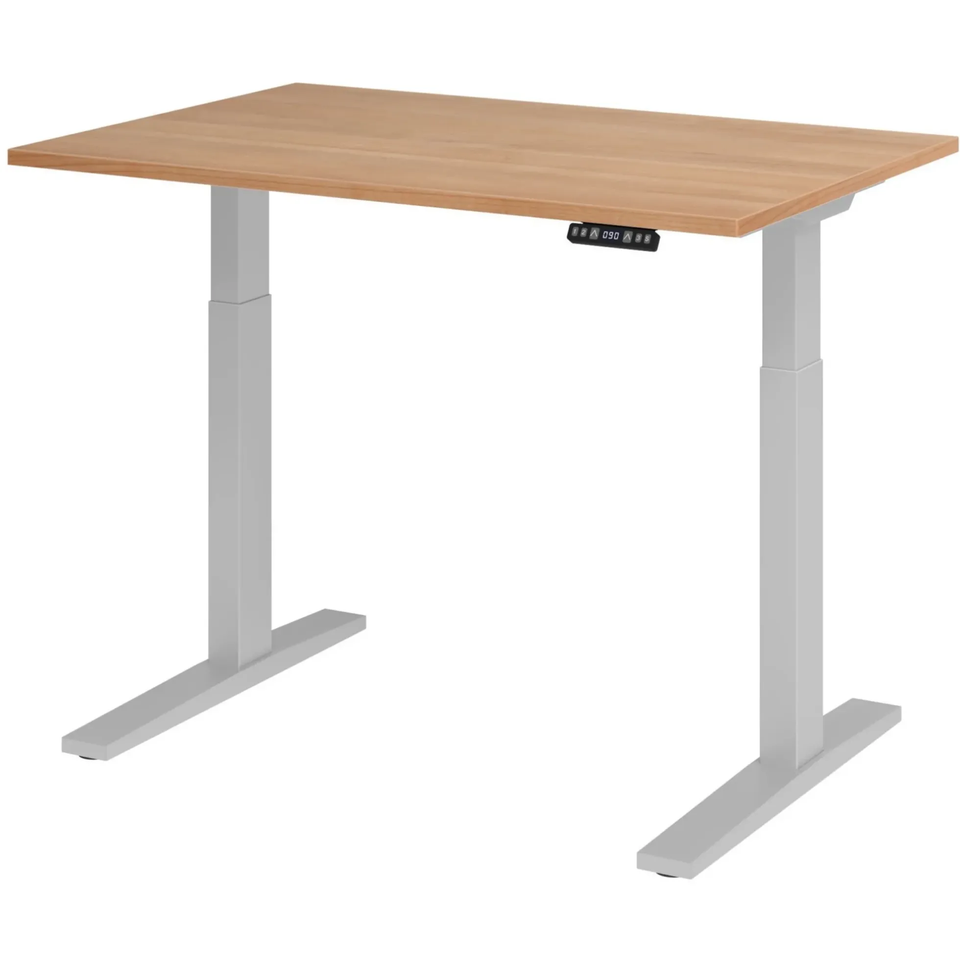 XMKA 12 S | Schreibtisch 120 x 80 elektrisch höhenverstellbar Nussbaum