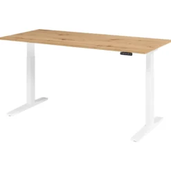 XMKA 19 W | Schreibtisch 180 x 80 elektrisch höhenverstellbar Asteiche