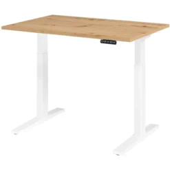 XMKA 12 W | Schreibtisch 120 x 80 elektrisch höhenverstellbar Asteiche