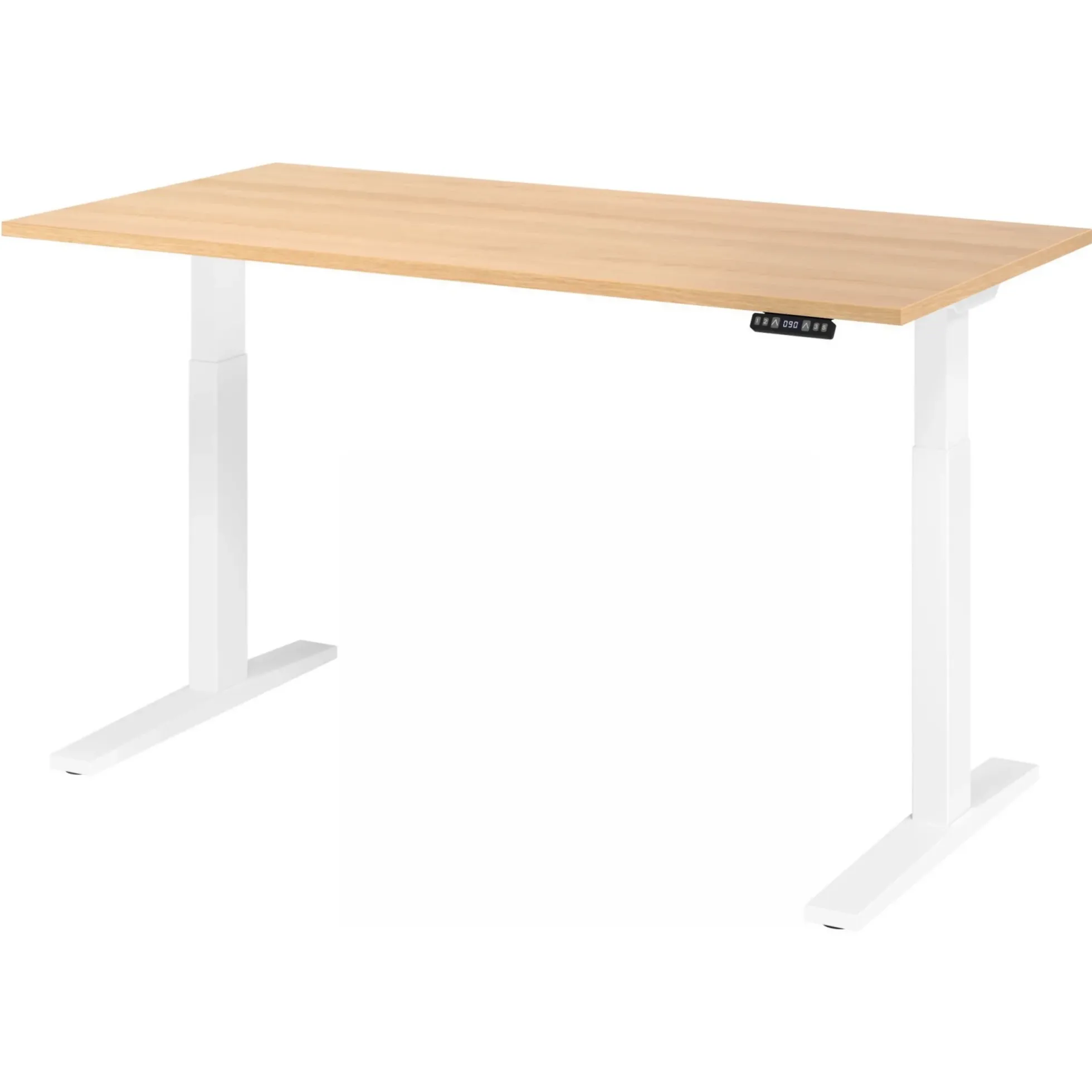 XMKA 16 W | Schreibtisch 160 x 80 elektrisch höhenverstellbar Eiche