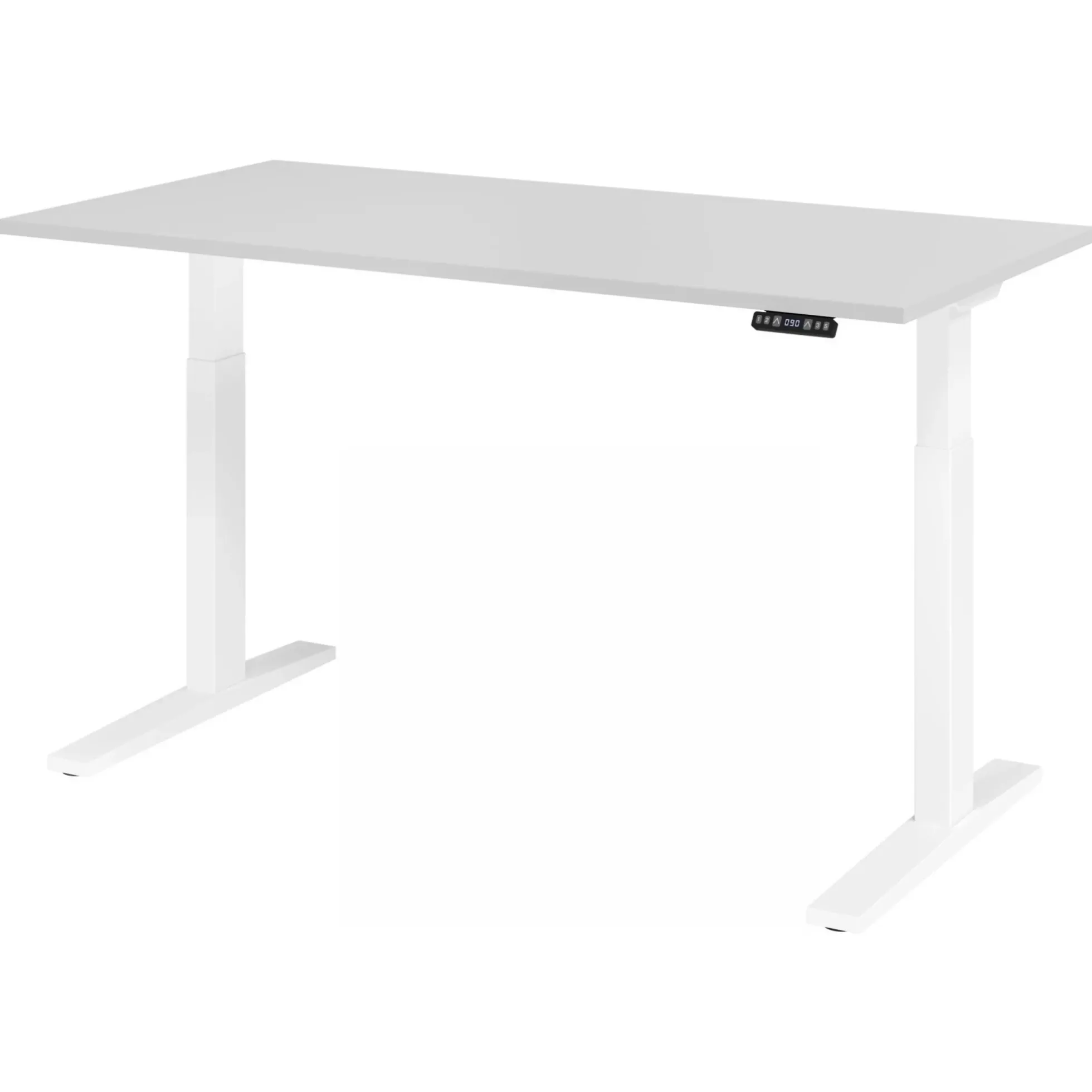 XMKA 16 W | Schreibtisch 160 x 80 elektrisch höhenverstellbar Grau