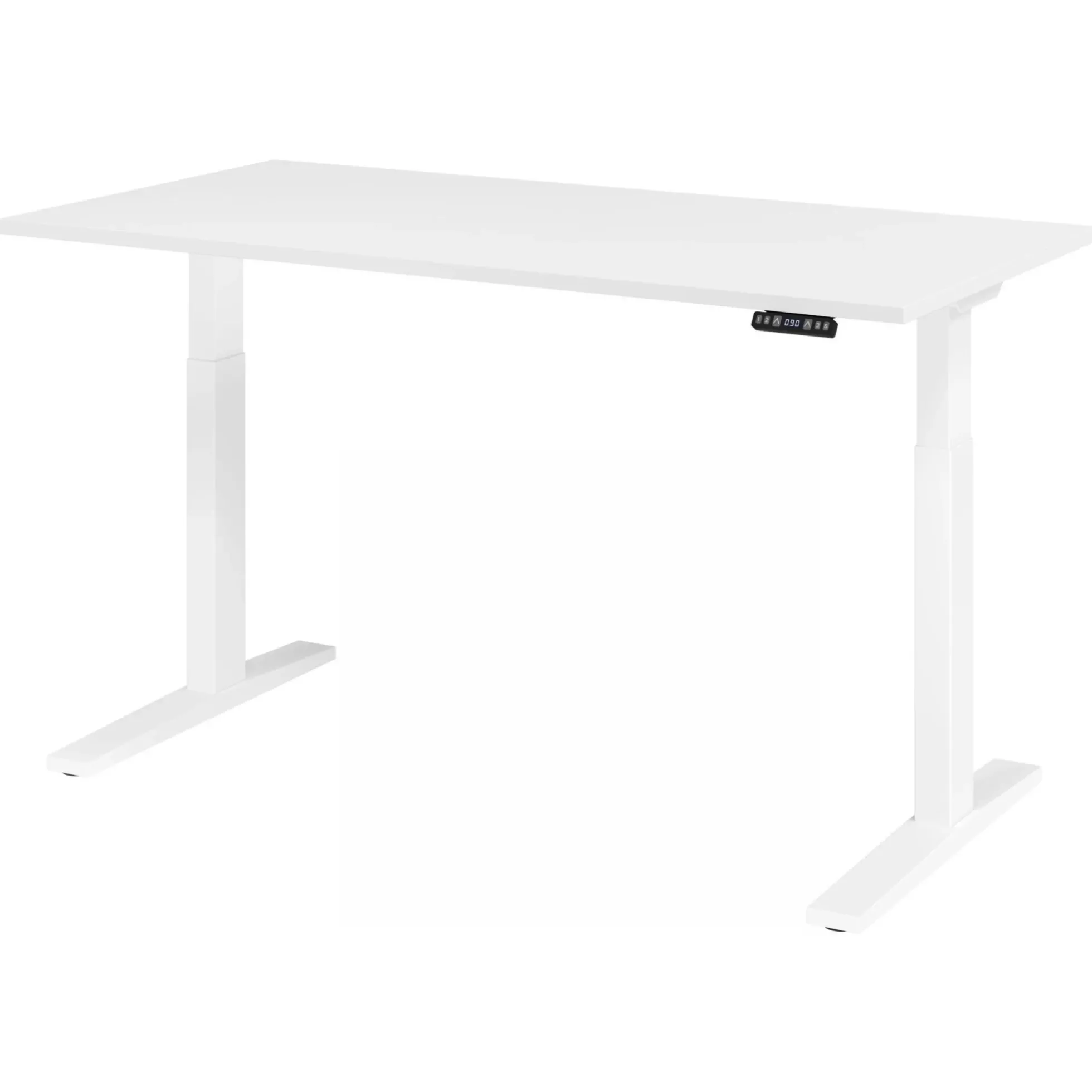 XMKA 16 W | Schreibtisch 160 x 80 elektrisch höhenverstellbar Weiß