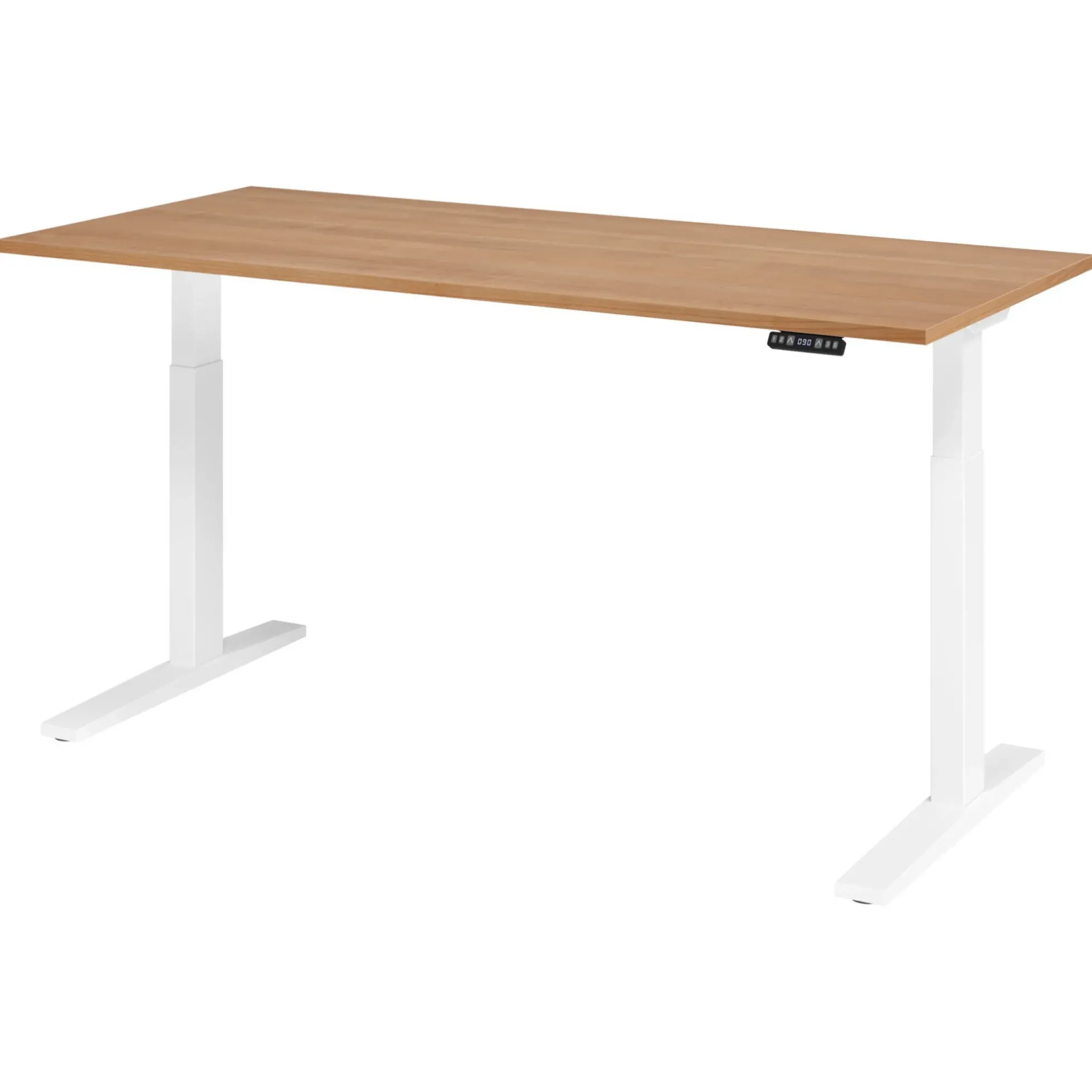 XMKA 19 W | Schreibtisch 180 x 80 elektrisch höhenverstellbar Nussbaum