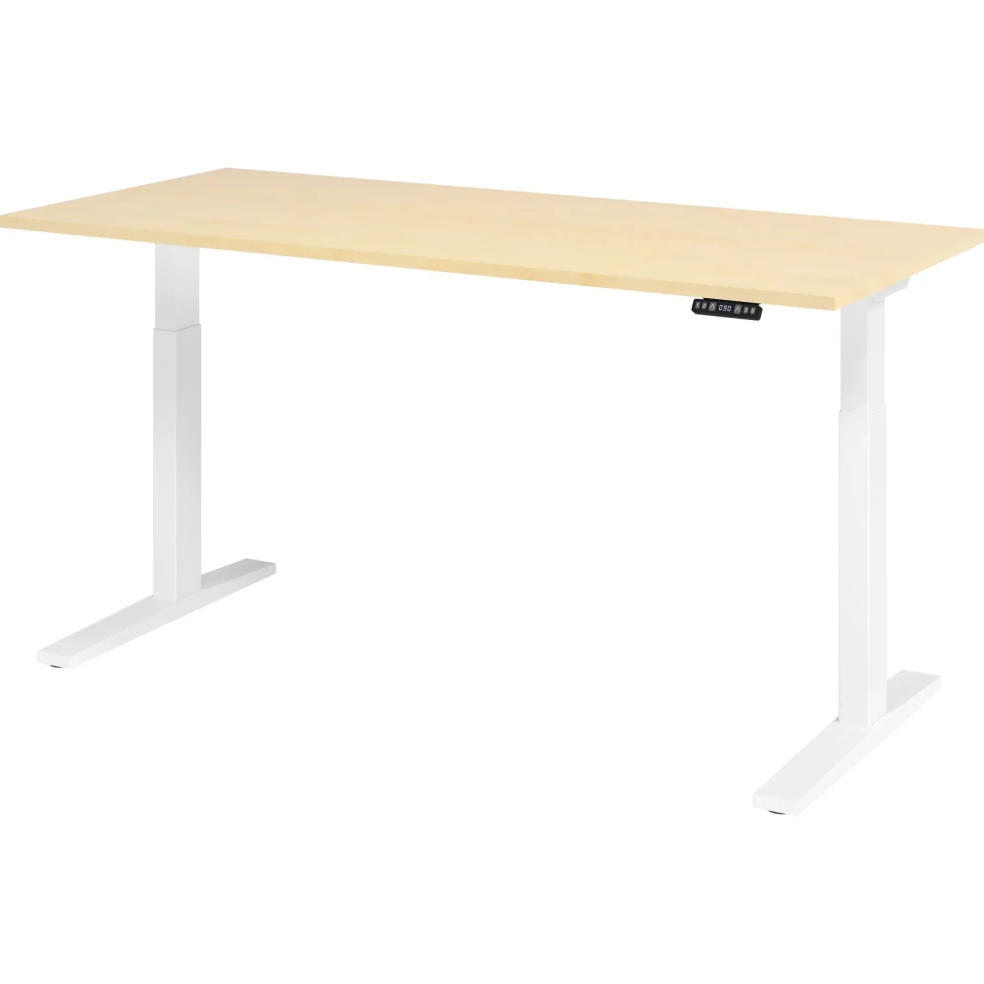 XMKA 19 W | Schreibtisch 180 x 80 elektrisch höhenverstellbar Ahorn