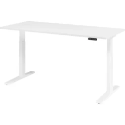 XMKA 19 W | Schreibtisch 180 x 80 elektrisch höhenverstellbar Weiß