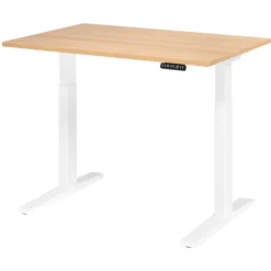 XMKA 12 W | Schreibtisch 120 x 80 elektrisch höhenverstellbar Eiche