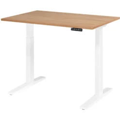 XMKA 12 W | Schreibtisch 120 x 80 elektrisch höhenverstellbar Nussbaum