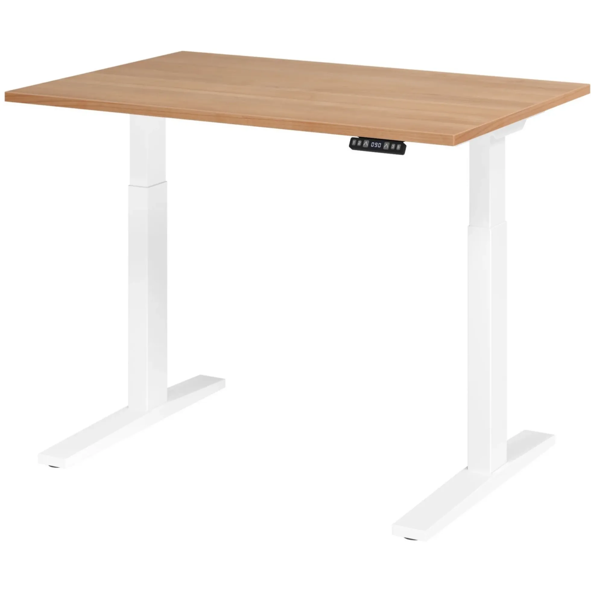 XMKA 12 W | Schreibtisch 120 x 80 elektrisch höhenverstellbar Nussbaum