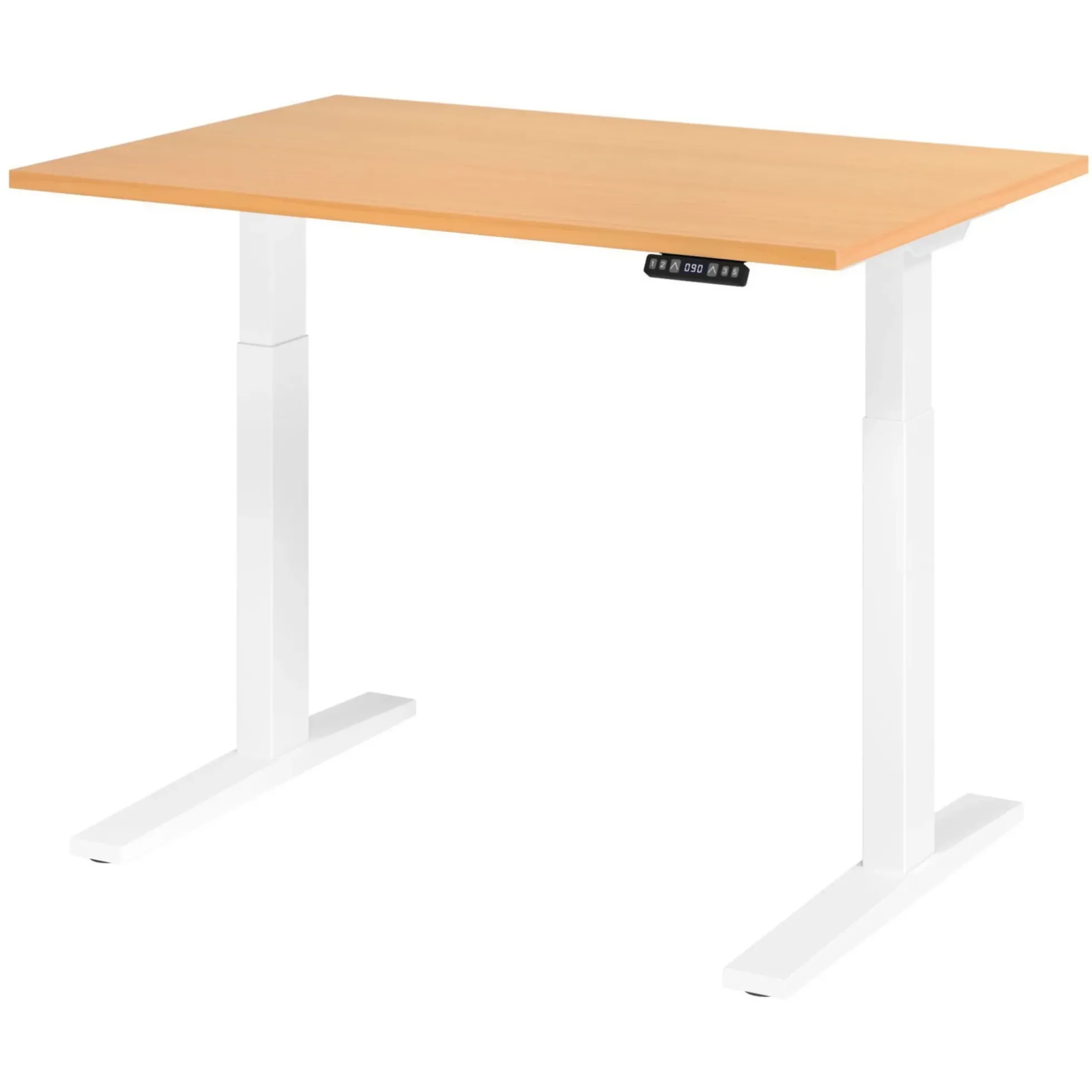 XMKA 12 W | Schreibtisch 120 x 80 elektrisch höhenverstellbar Buche