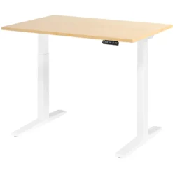 XMKA 12 W | Schreibtisch 120 x 80 elektrisch höhenverstellbar Ahorn