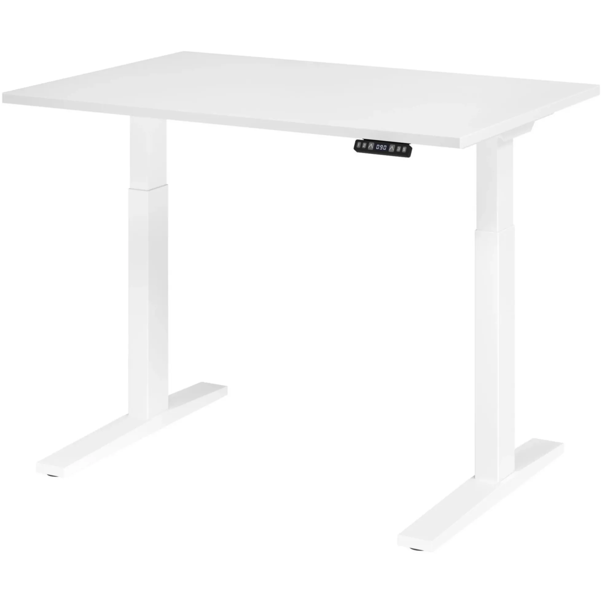 XMKA 12 W | Schreibtisch 120 x 80 elektrisch höhenverstellbar Weiß