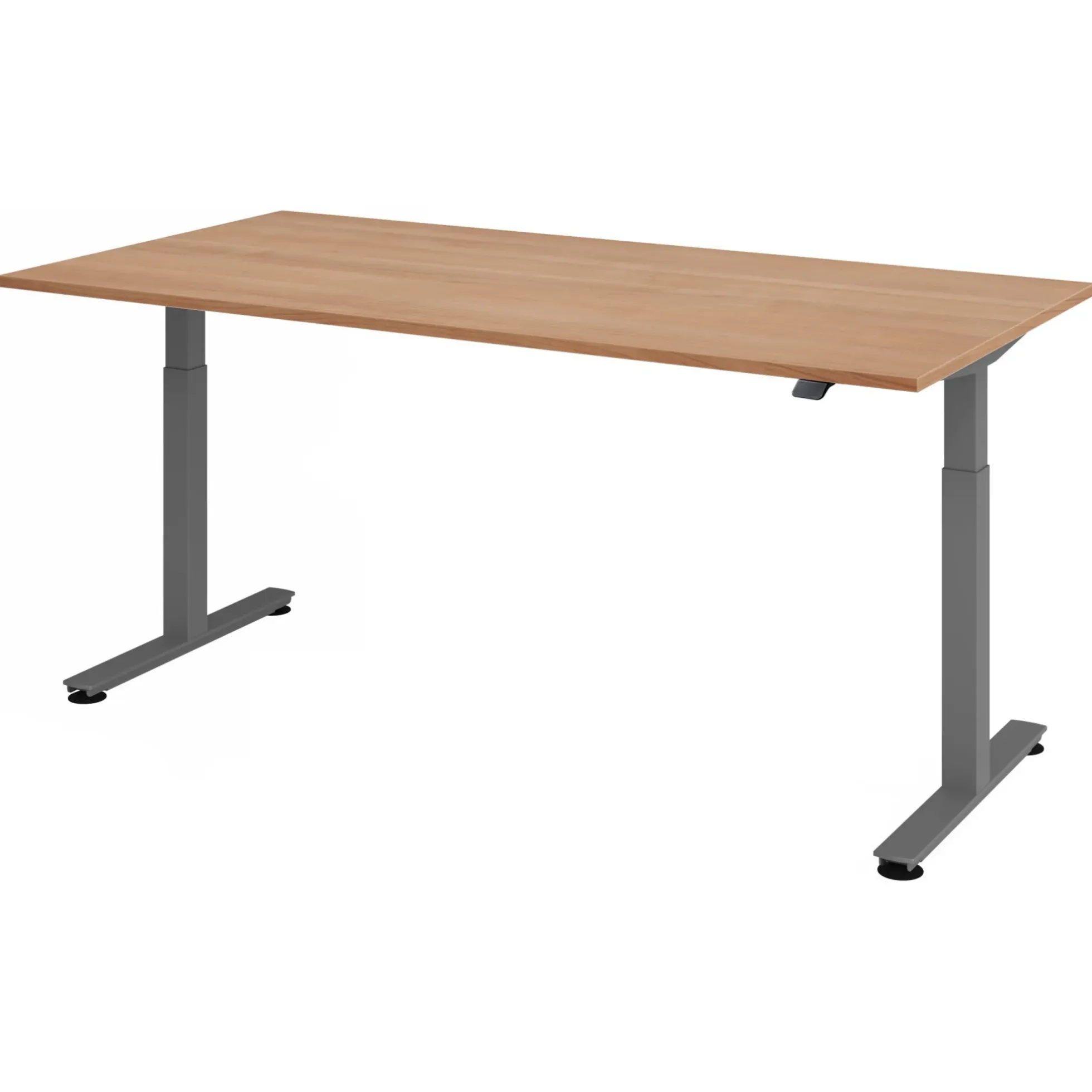XMST 2E G | Schreibtisch 200 x 100 elektrisch höhenverstellbar Nussbaum