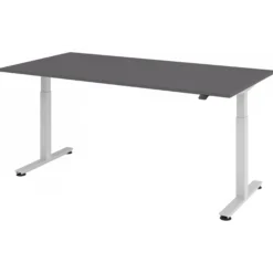 XMST 2E S | Schreibtisch 200 x 100 elektrisch höhenverstellbar Graphit