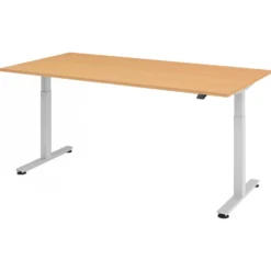 XMST 2E S | Schreibtisch 200 x 100 elektrisch höhenverstellbar Buche