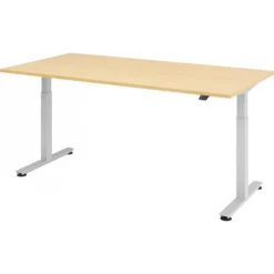 XMST 2E S | Schreibtisch 200 x 100 elektrisch höhenverstellbar Ahorn