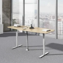XMST 22 G | Schreibtisch 220 x 103 elektrisch höhenverstellbar Eiche