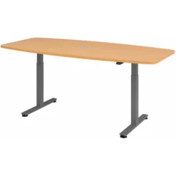 XMST 22 G | Schreibtisch 220 x 103 elektrisch höhenverstellbar Buche