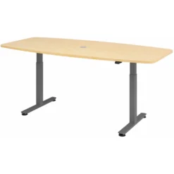 XMST 22 G | Schreibtisch 220 x 103 elektrisch höhenverstellbar Ahorn