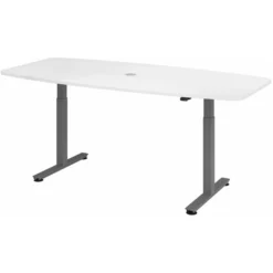XMST 22 G | Schreibtisch 220 x 103 elektrisch höhenverstellbar Weiß