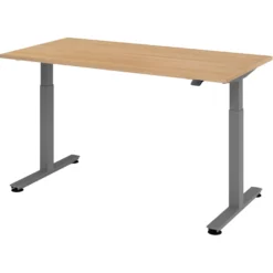 XMST 16 G | Schreibtisch 160 x 80 elektrisch höhenverstellbar Eiche