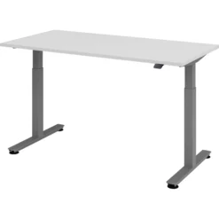 XMST 16 G | Schreibtisch 160 x 80 elektrisch höhenverstellbar Grau
