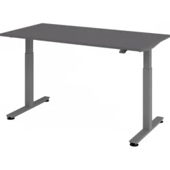 XMST 16 G | Schreibtisch 160 x 80 elektrisch höhenverstellbar Graphit