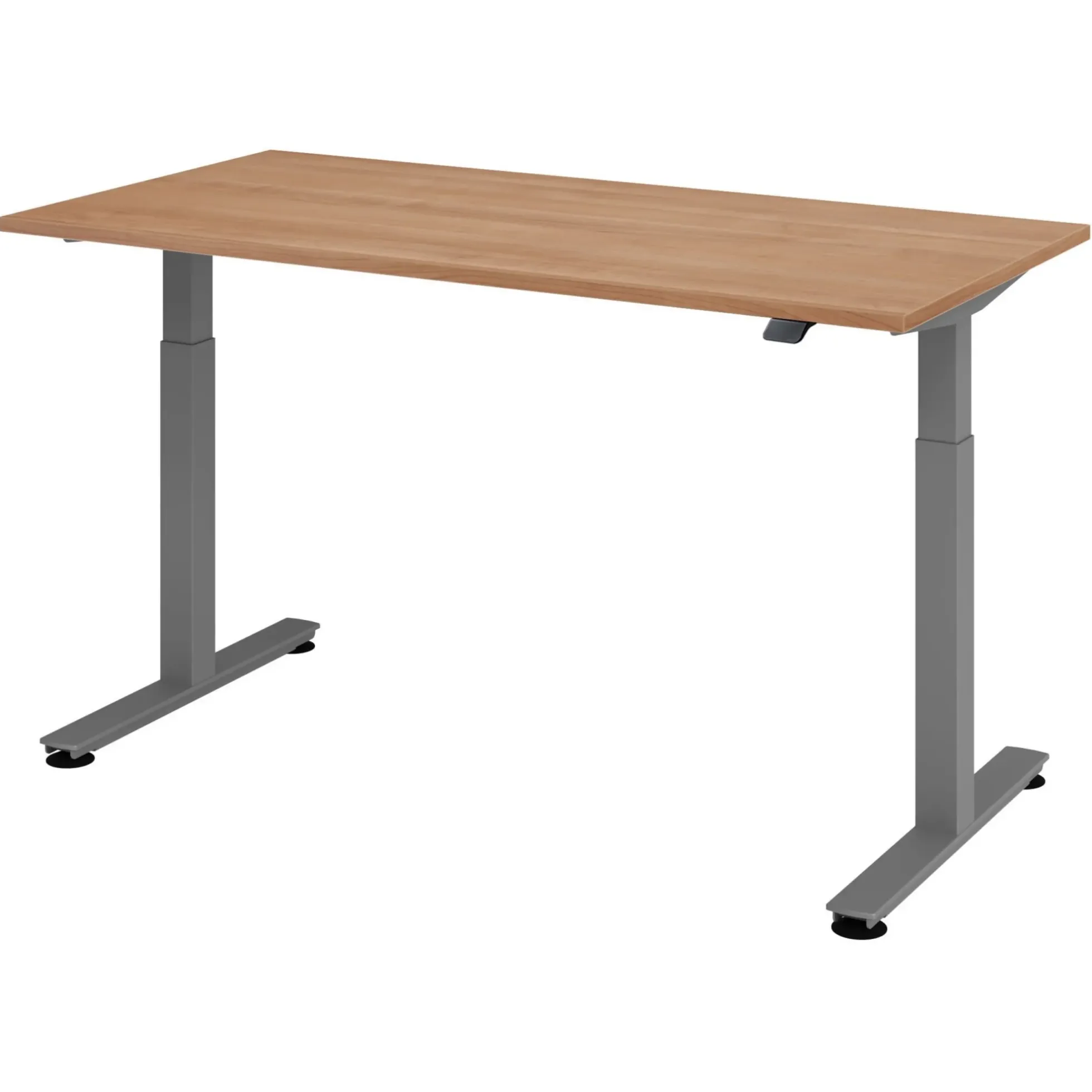 XMST 16 G | Schreibtisch 160 x 80 elektrisch höhenverstellbar Nussbaum